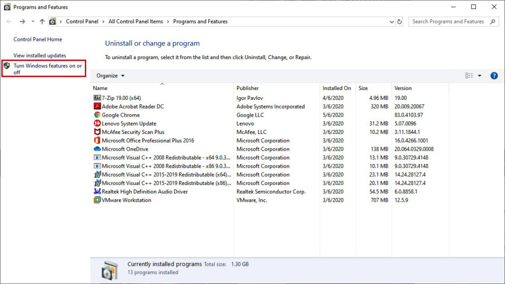 How to Enable .NET 3.5 Framework - Turn Windows Feature ON or OFF