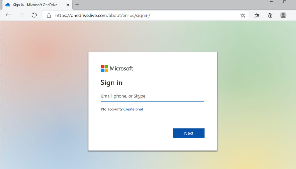 How to Share Files/Folders in OneDrive and Set Expiration Date - Login Page