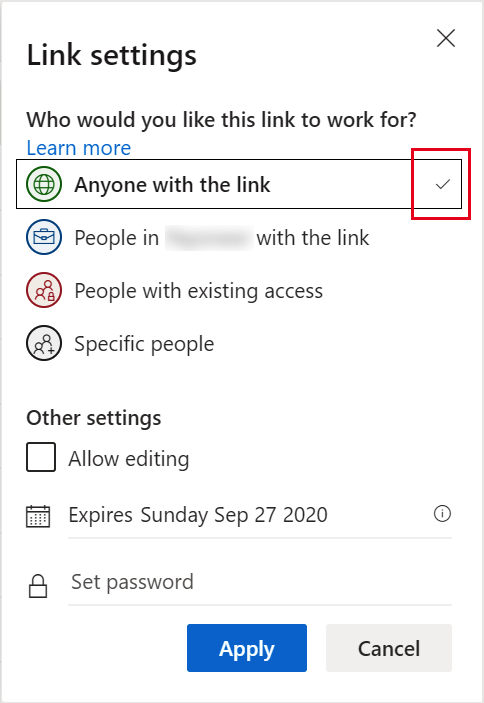How to Share Files/Folders in OneDrive and Set Expiration Date - anyone with Link