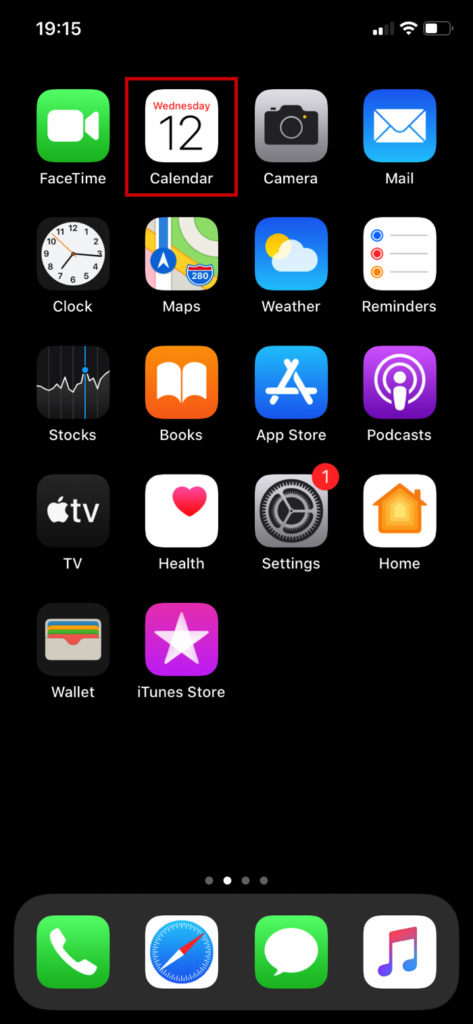 How to Set iPhone Calendar Sharing - Run the Calendar mobile app