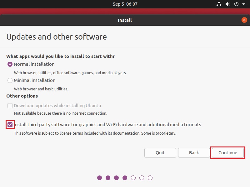 Ubuntu Installation - Update and other software